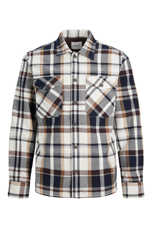 Jack & Jones Sobrecamisa xadrez branco