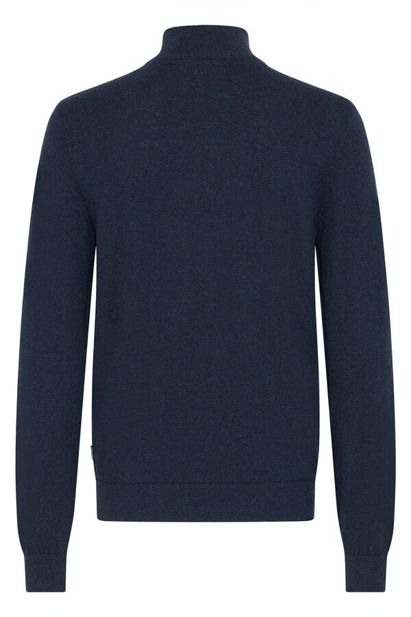Blend Jersey cuello alto azul