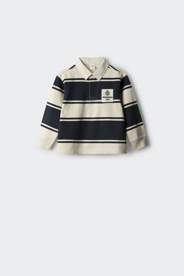 Springfield Kids Polo manga larga ni&ntilde;o azul