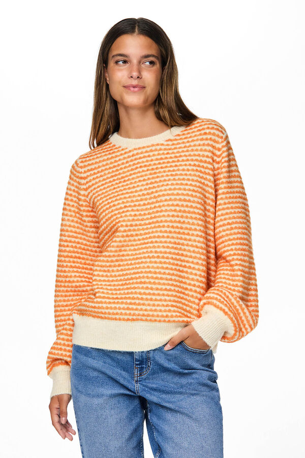 Pieces Camisola de malha  vermelho