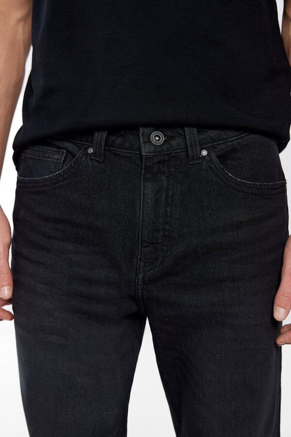 Springfield Jeans regular negro lavado gris