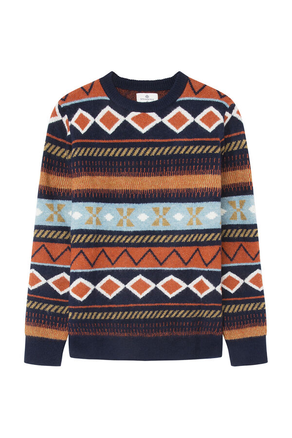 Springfield Camisola fantasia jacquard borgonha