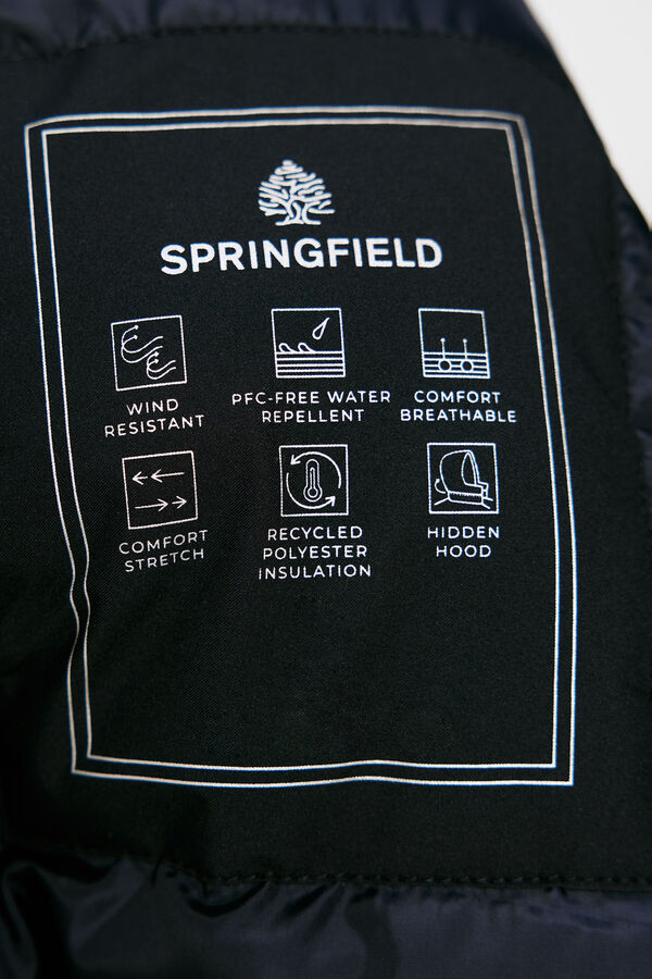 Springfield Chaqueta t&eacute;cnica acolchada azul