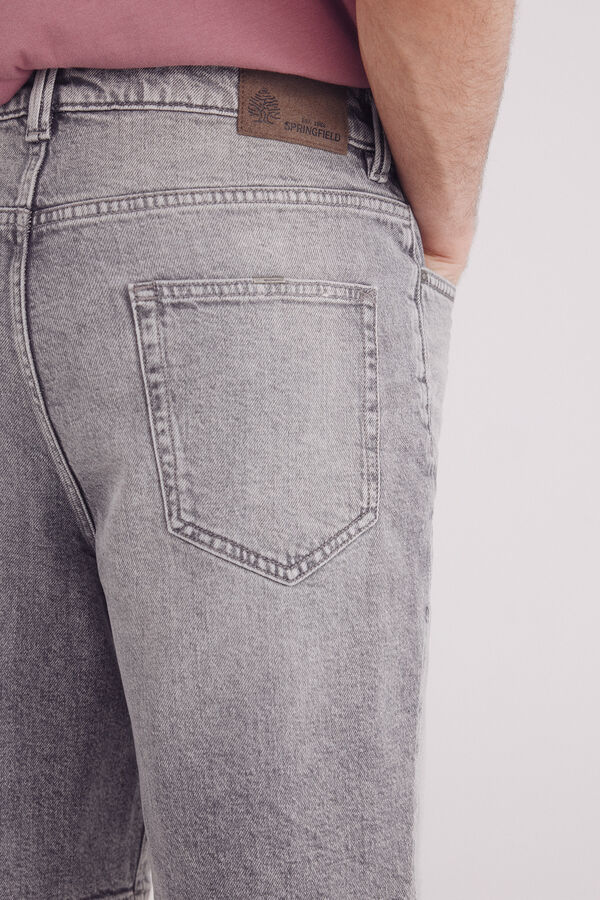 Springfield Bermuda denim  cinzento