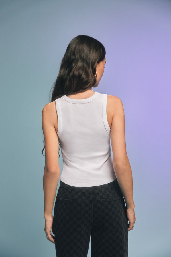 Springfield Camiseta nadadora blanco