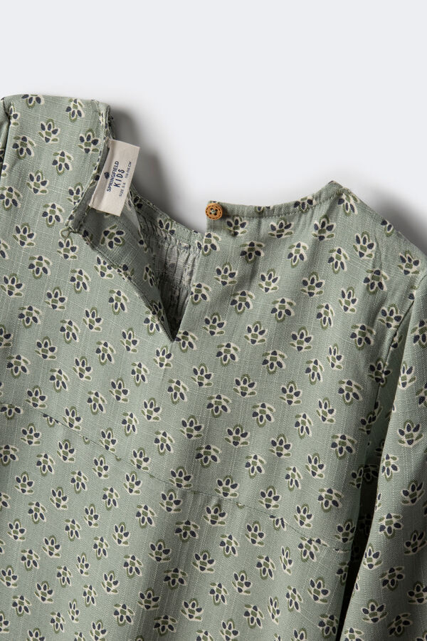 Springfield Kids Vestido estampado flores ni&ntilde;a verde