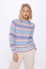 Springfield Jersey rayas color block azul