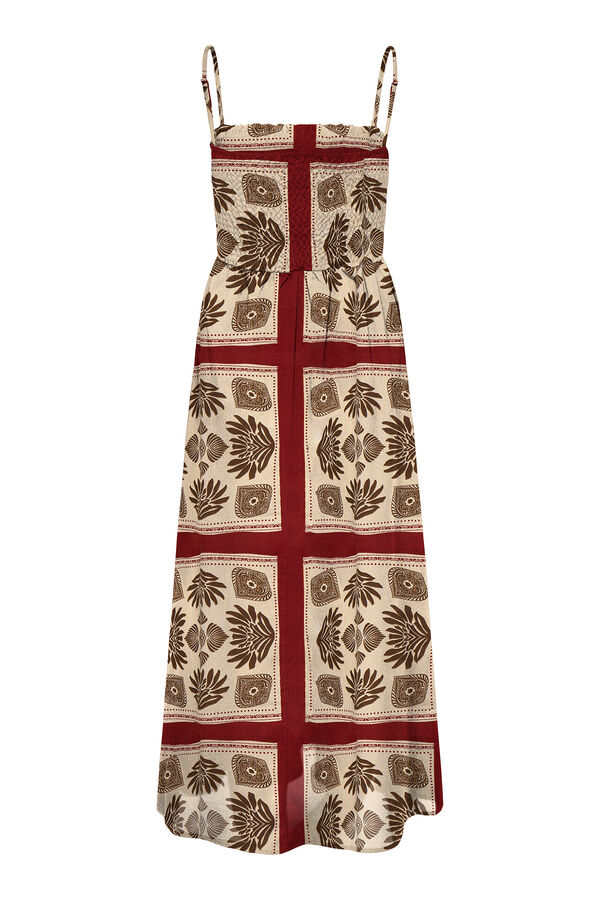 Only Vestido de al&ccedil;as comprido vermelho