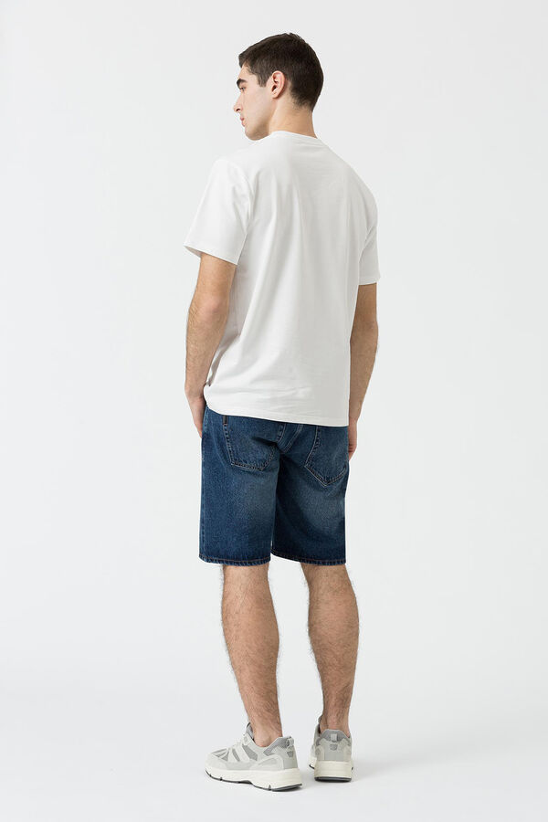 Tiffosi Pantalones cortos de mezclilla de corte regular azul