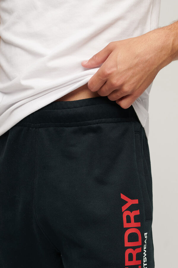 Superdry Joggers de corte afunilado com log&oacute;tipo Sportswear azul