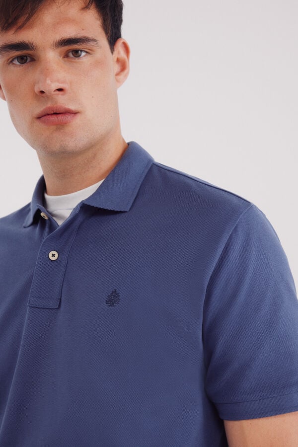 Springfield Polo piqu&eacute; b&aacute;sico regular fit azul