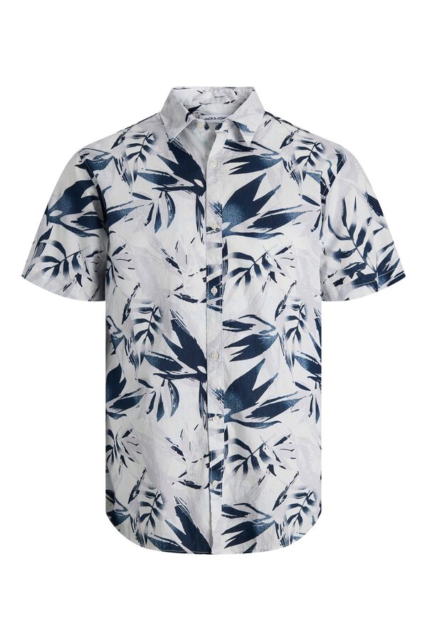 Jack & Jones Camisa regular fit estampada blanco