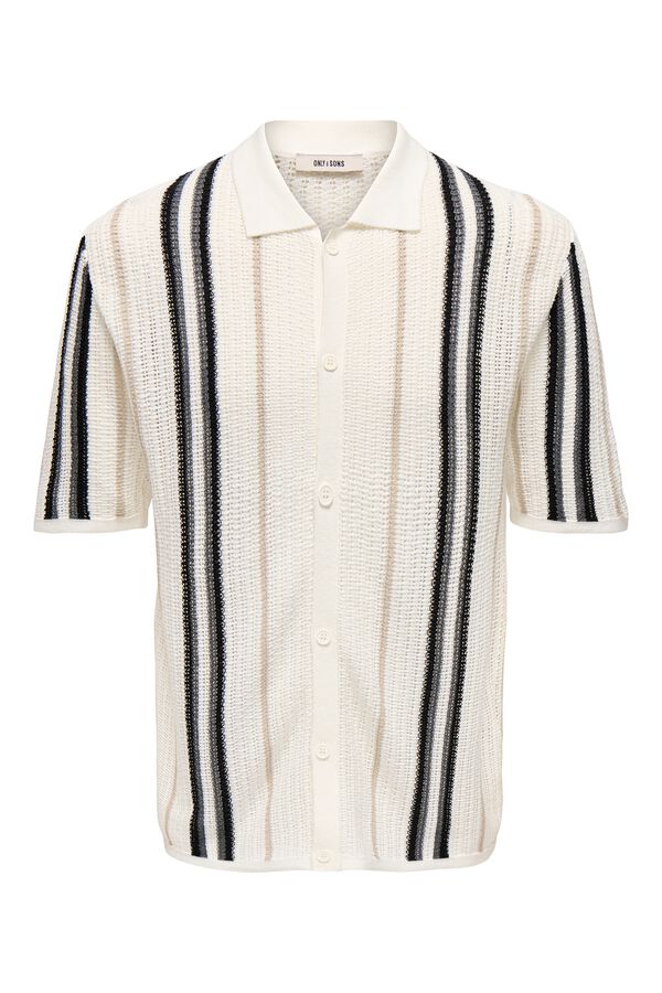 Only & Sons Camisa de manga curta em malha branco