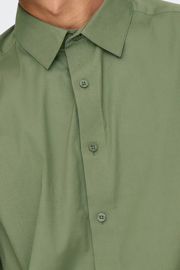 Only & Sons Camisa manga curta verde