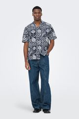 Only & Sons Camisa de manga curta azul
