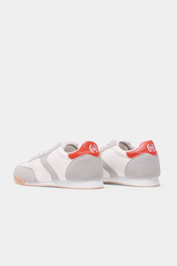 Springfield T&ecirc;nis de tecido estilo retr&ocirc; branco