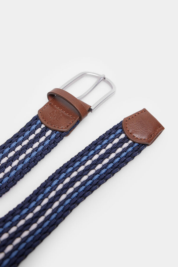 Springfield Cinto entran&ccedil;ado &agrave;s riscas azul