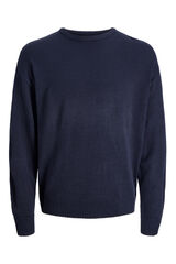 JJ REBEL Jersey b&aacute;sico de punto relajado azul