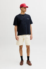 Jack & Jones Bermuda relaxed de algod&oacute;n blanco