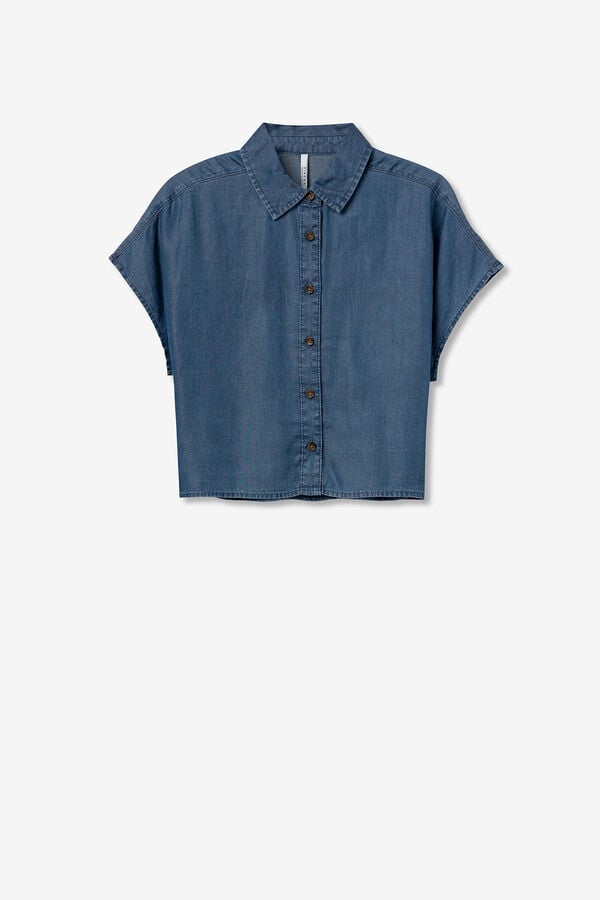 Tiffosi Camisa Cropped azul