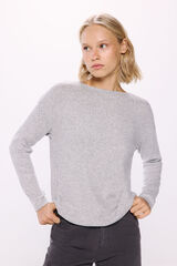 Springfield Camiseta com gola Perkins cinzento