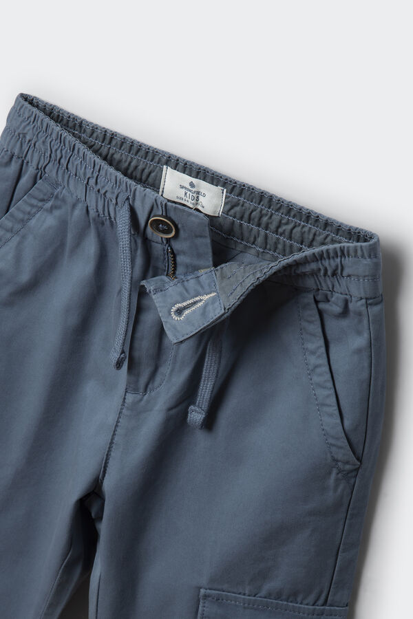 Springfield Kids Pantalon cargo ni&ntilde;o azul