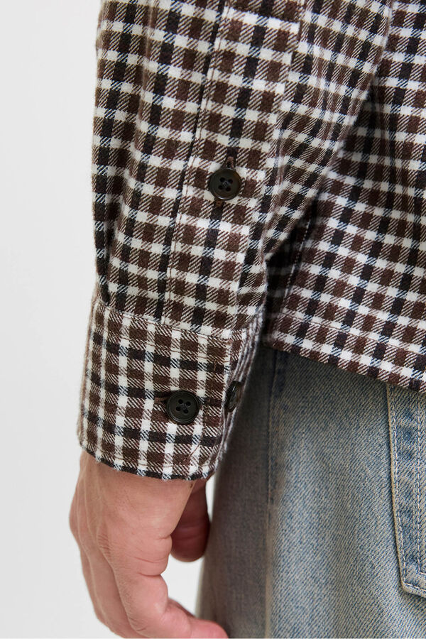 Jack & Jones Camisa xadrez regular fit azul