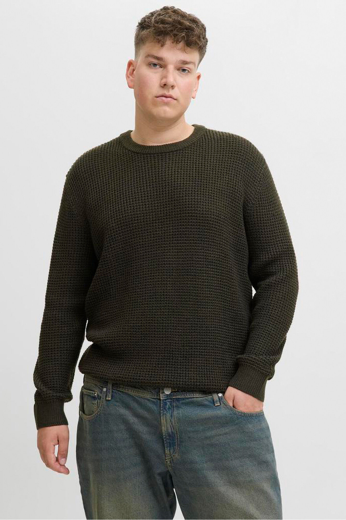 Jack & Jones PLUS Jersey b&aacute;sico de punto liso