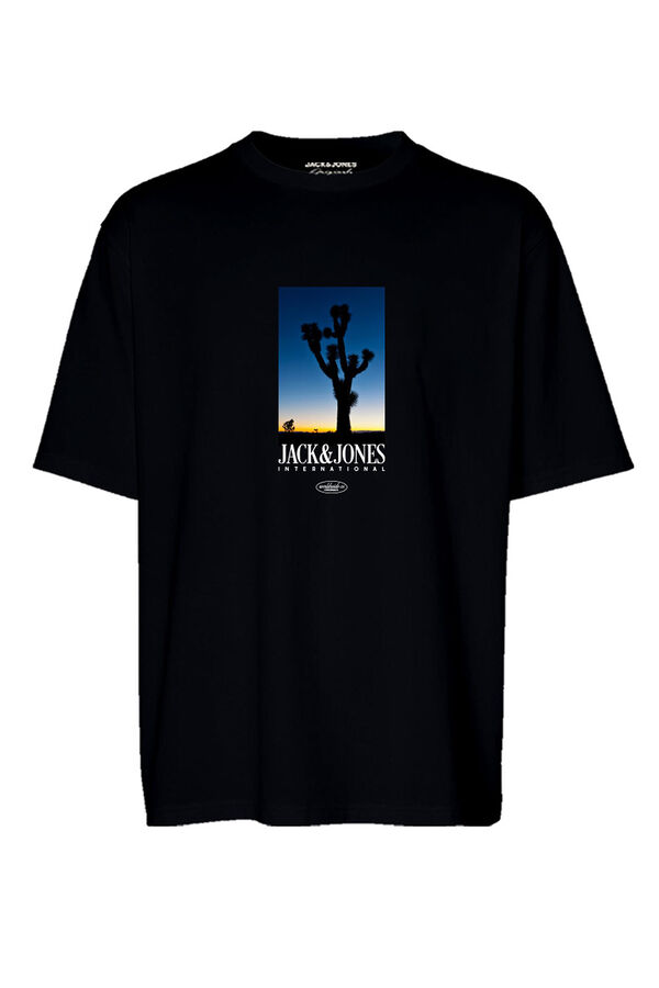 Jack & Jones T-shirt fit padr&atilde;o preto