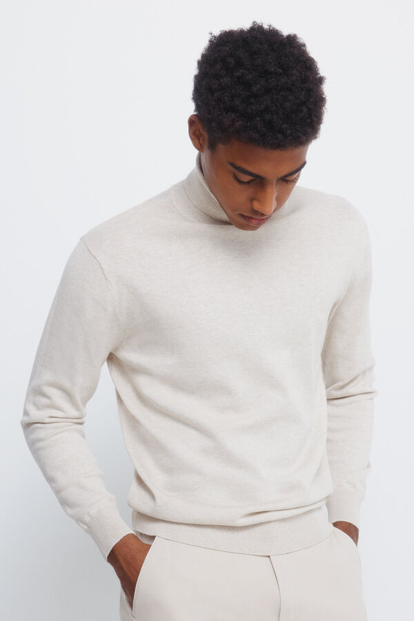 Springfield Jersey b&aacute;sico cuello alto nude