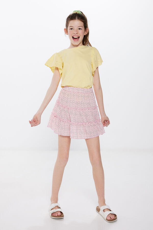 Springfield Kids Falda flores niña rosa