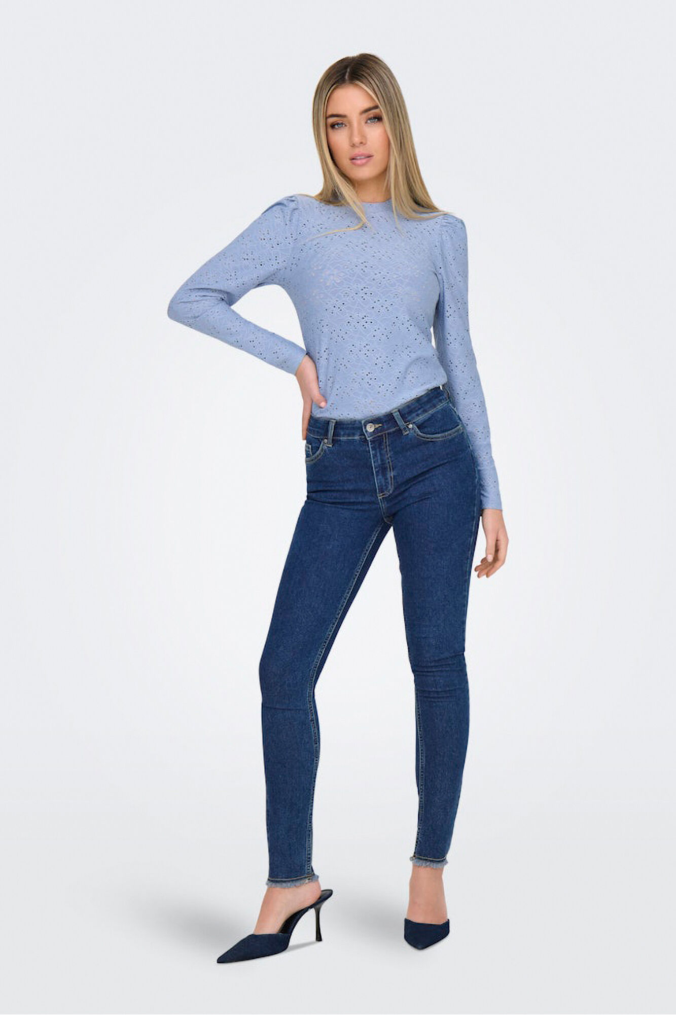 Only Jeans skinny de corte m&eacute;dia 