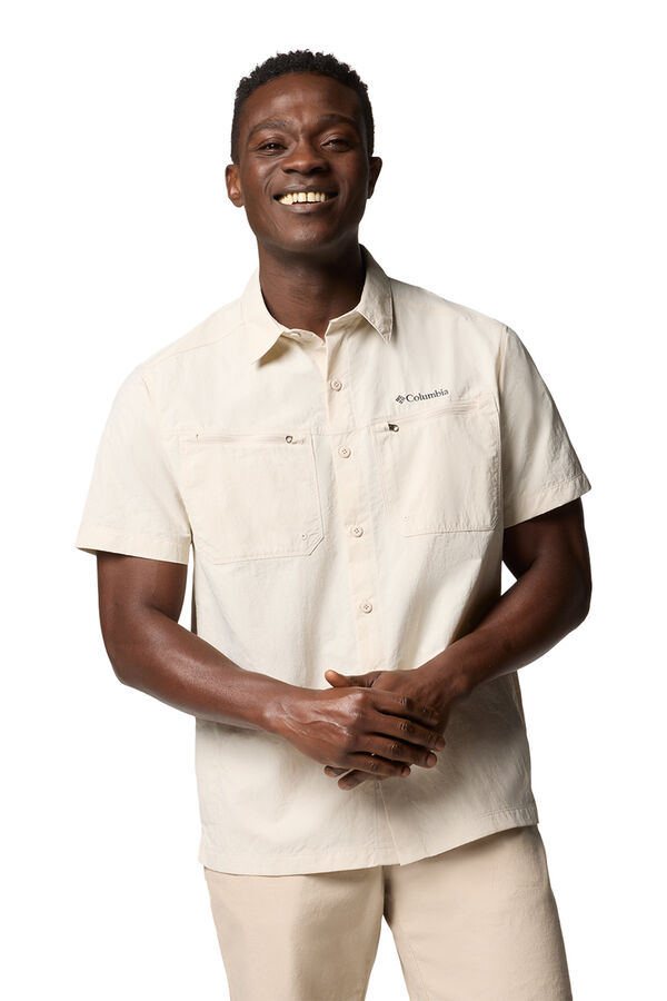 Columbia Camisa para homem de manga curta Columbia Mountaindale&trade; bege