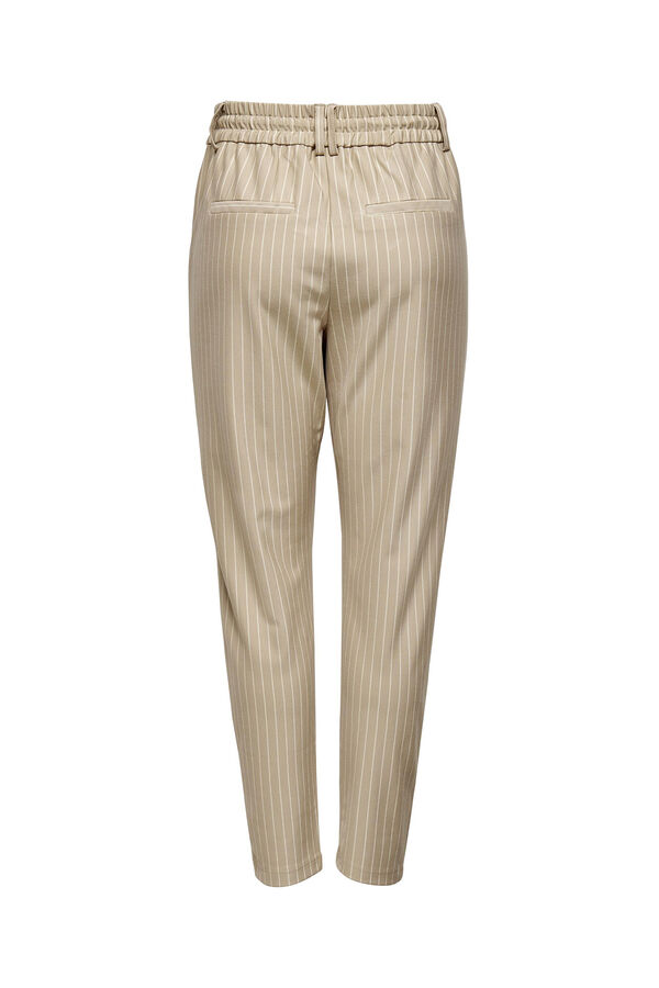 Only Pantal&oacute;n pitillo beige