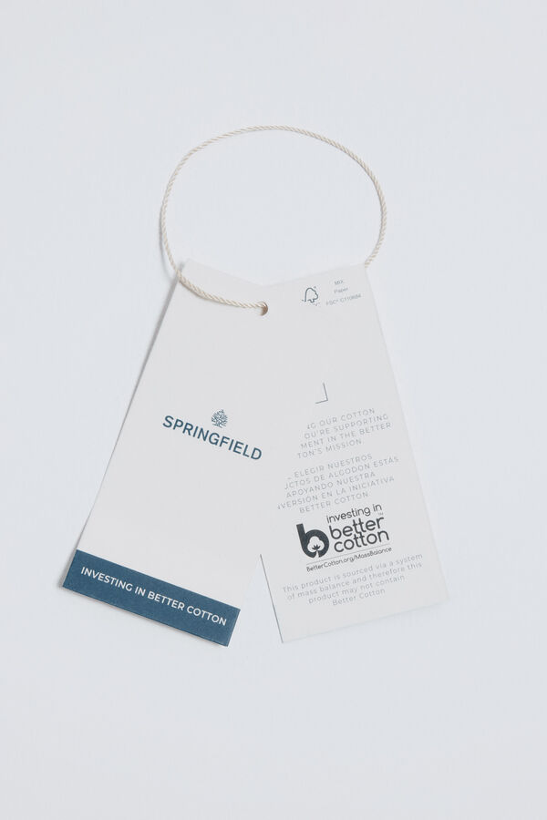 Springfield Sobrecamisa bordada azul