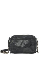 Pieces Bolso de piel metalizado negro