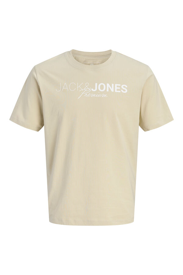 Jack & Jones PLUS T-shirt estampada com logo preto