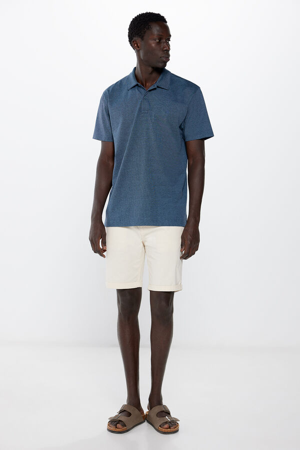 Springfield Polo riscas regular fit azul