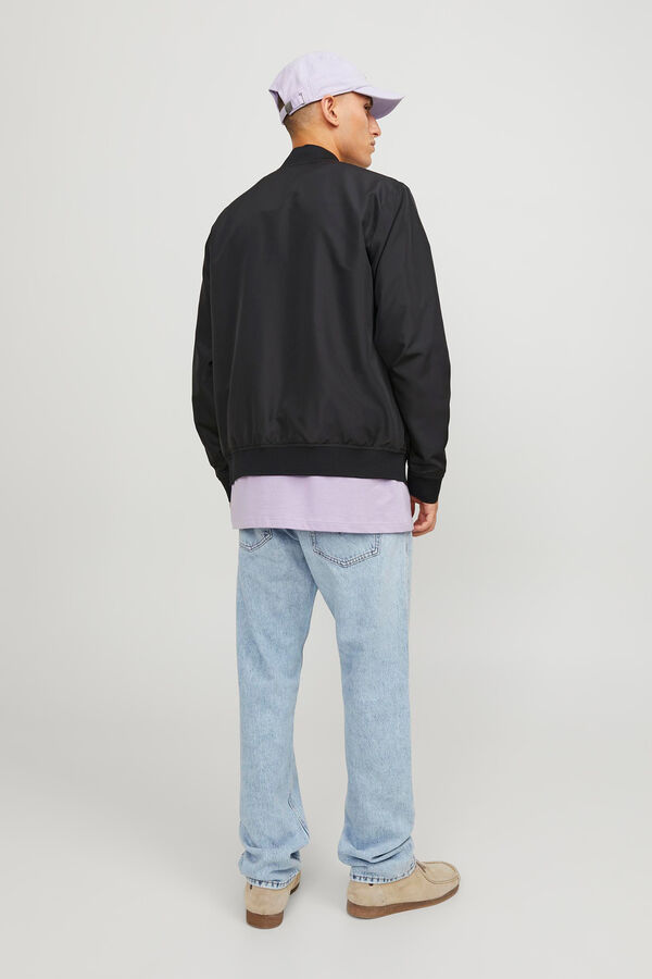Jack & Jones B&oacute;mber cremallera negro