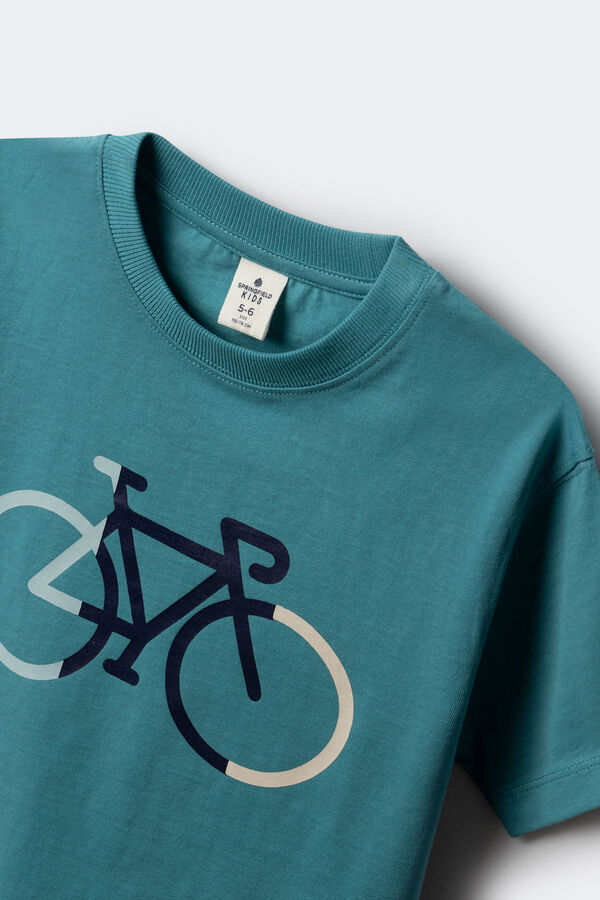 Springfield Kids Camiseta bici tricolor ni&ntilde;o estampado