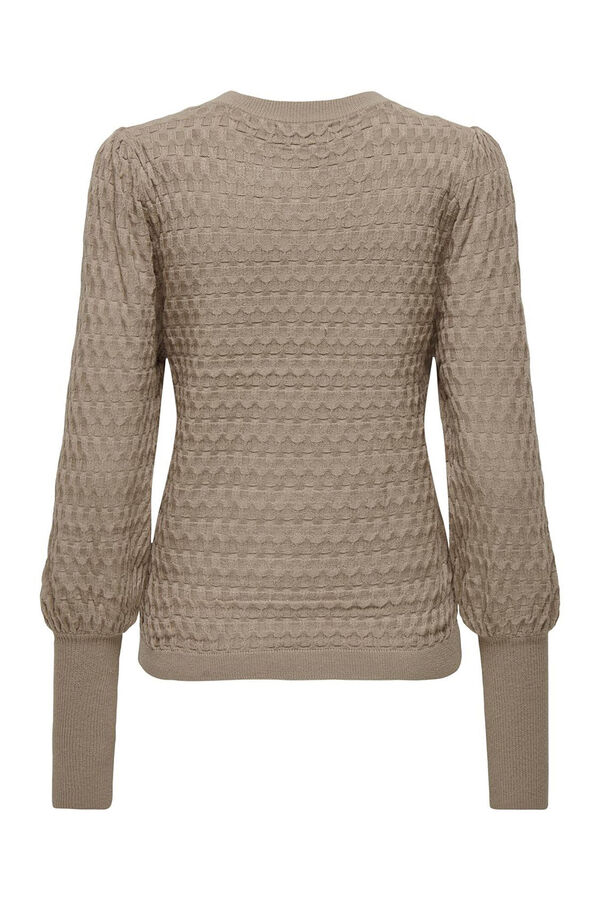 Only Camisola de malha entran&ccedil;ada verde