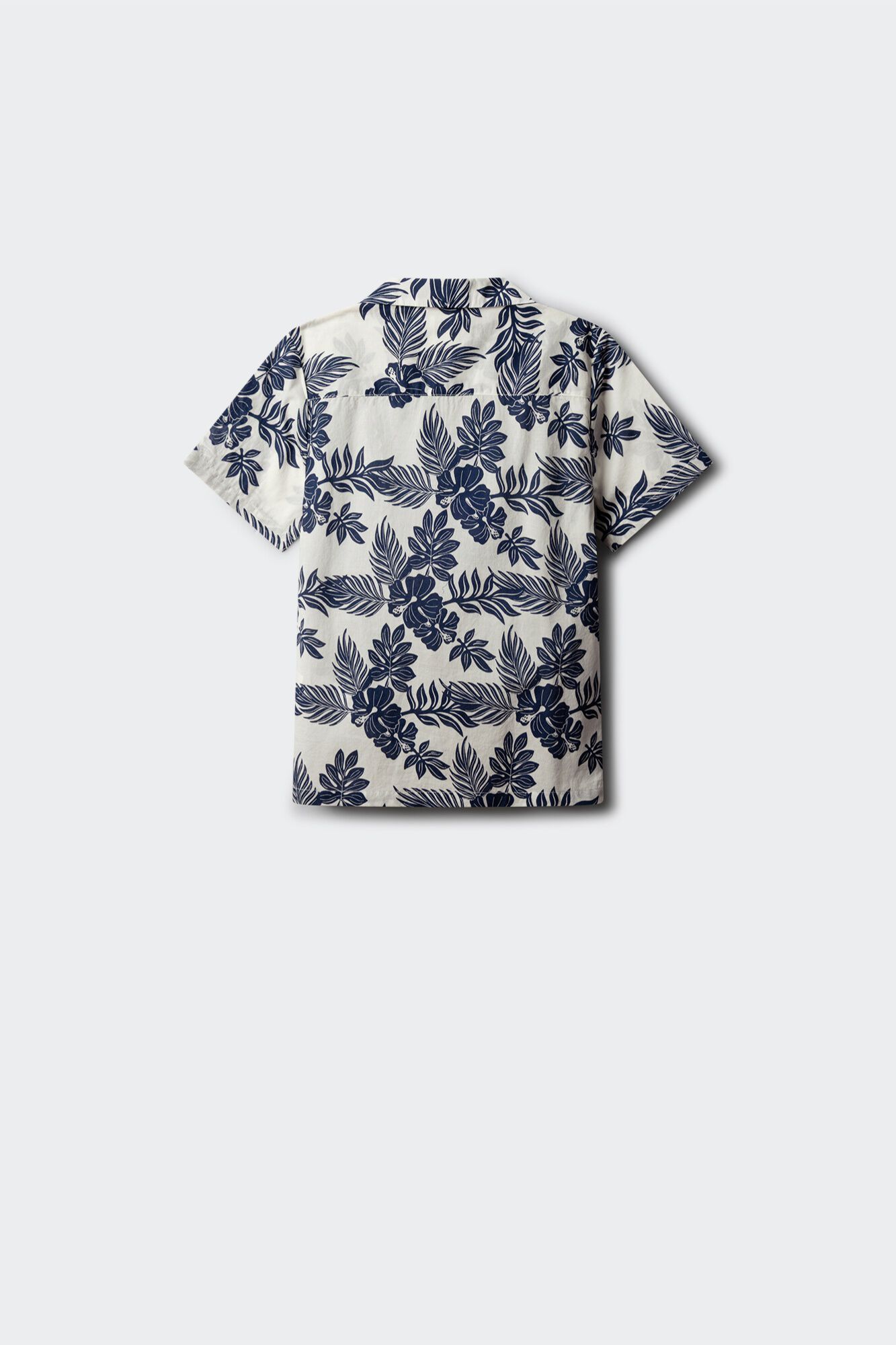 Springfield Kids Camisa de manga curta com flores azul para menino