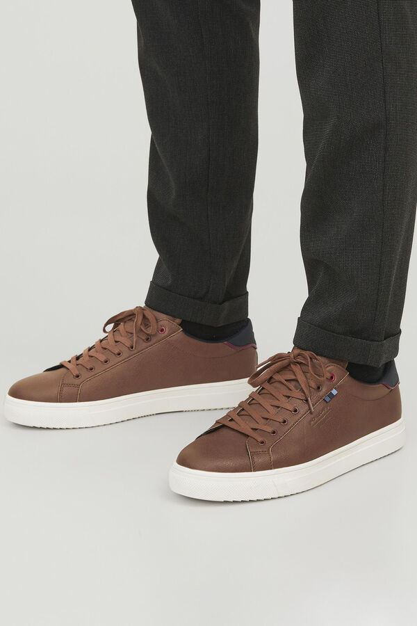 Jack & Jones Zapatillas s&iacute;mil piel tostado