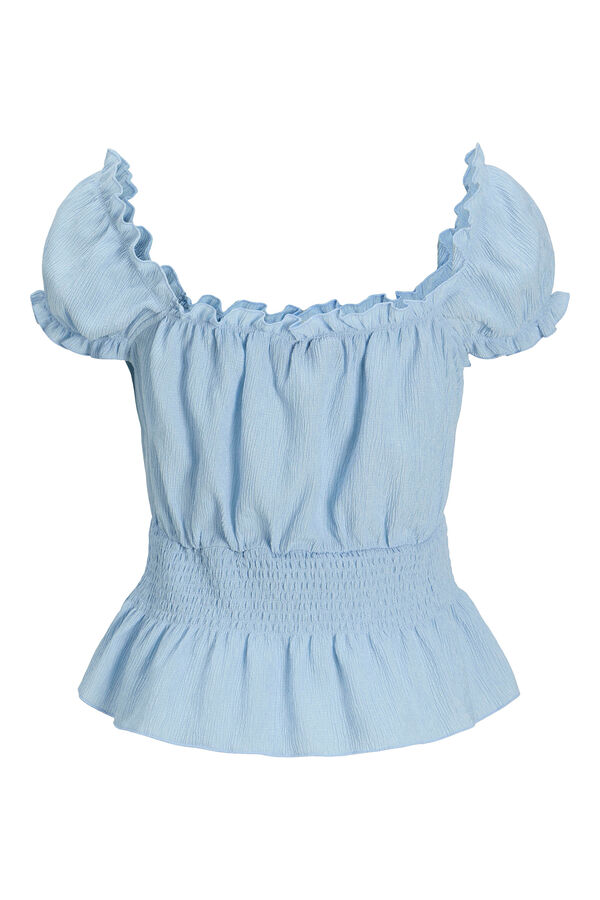 Jack & Jones Camiseta de al&ccedil;a larga azul