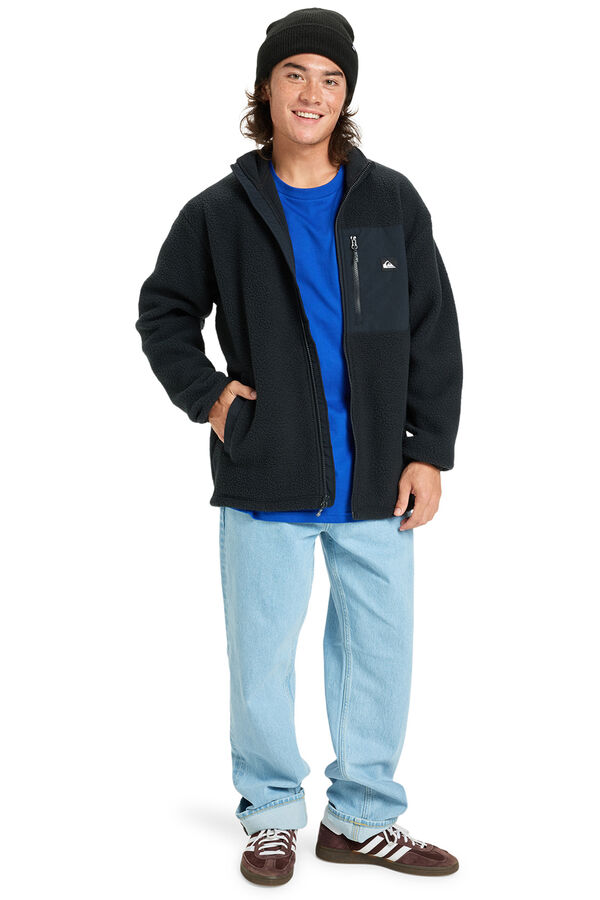 Quiksilver Clean Coast - Polar con cremallera para hombre negro