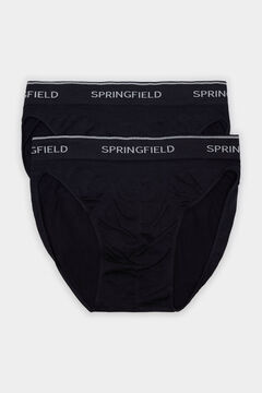 Springfield Pack de 2 slips básicos sem costuras preto