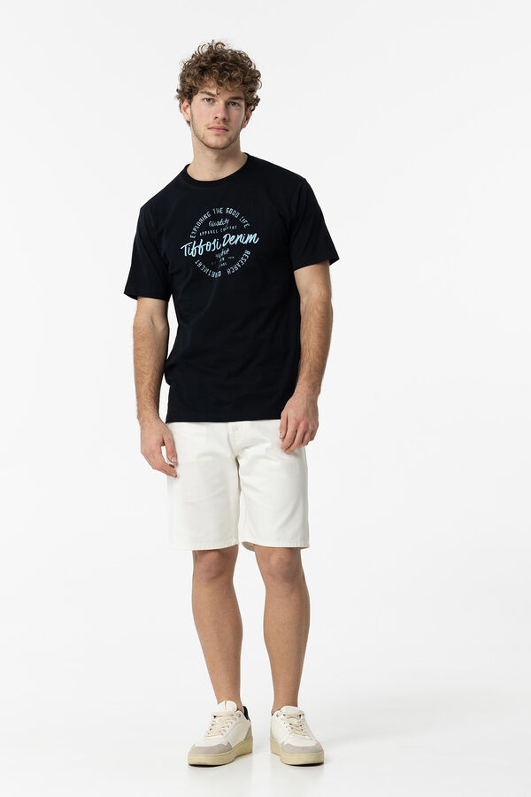 Tiffosi Bermuda Baggy Fit blanco