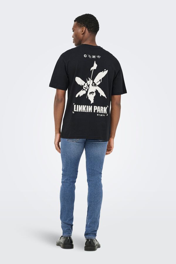 Only & Sons Pack 2 camisetas Linkin Park blanco