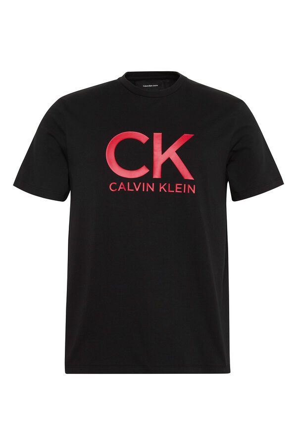 CK Jeans Camiseta con gr&aacute;fico negro