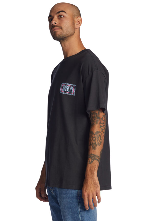 Springfield Camisa de manga curta para Homem preto
